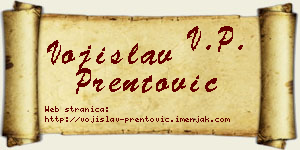 Vojislav Prentović vizit kartica